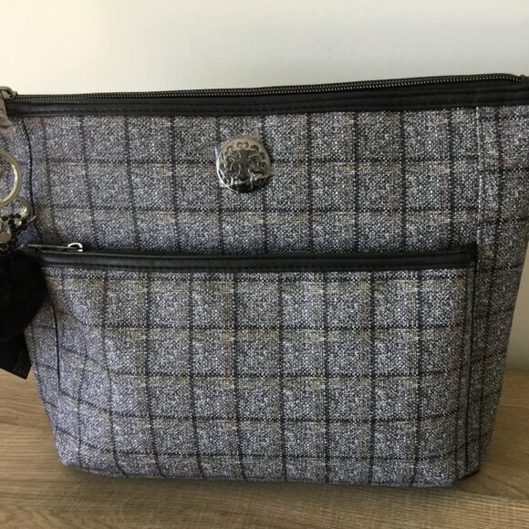 Rebecca & Rifka Plaid Travel Toiletry Bag, Beauty Products Included & Bag Charm - Picture 2 of 4